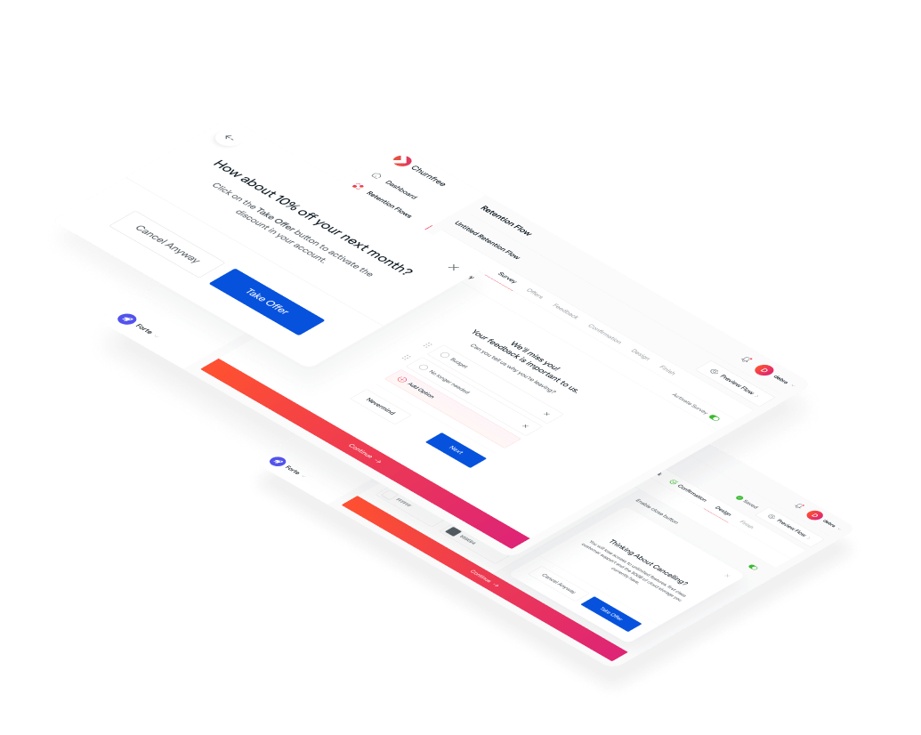 Retention trends and reason breakdown analytics